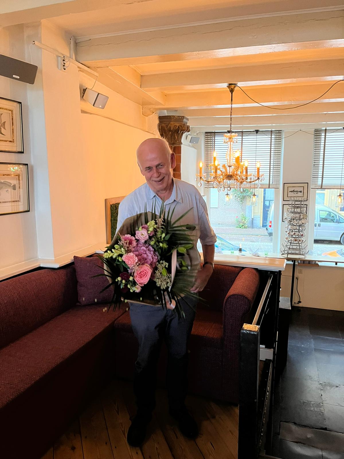 Collega Wim 25 jaar in dienst